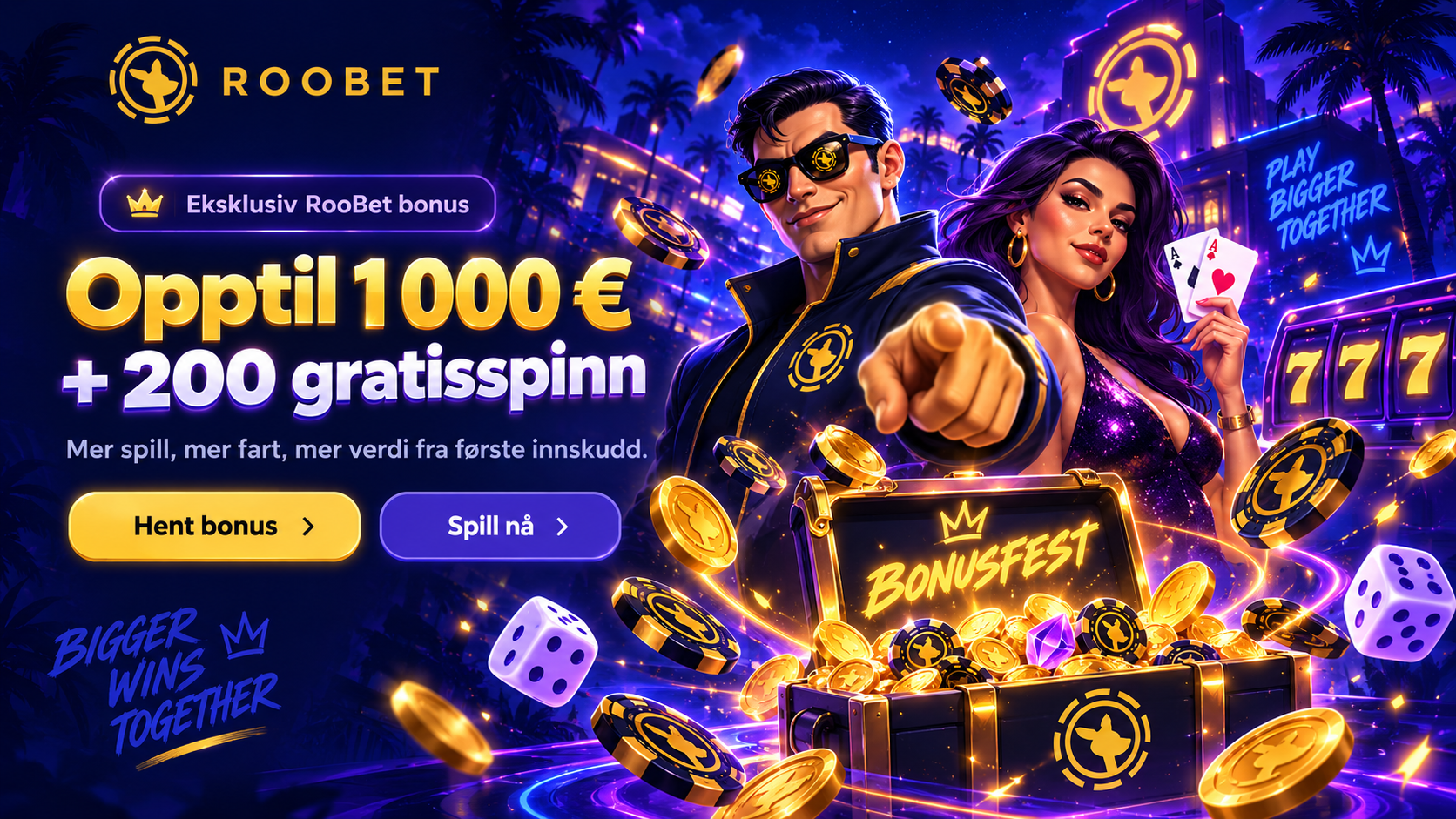 RooBet bonus – start med kampanjer og bygg videre med rewards
